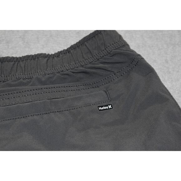 Hurley Gym Pants Workout Mens Size Medium With Pockets Tapered Gray Performance - Picture 6 of 7